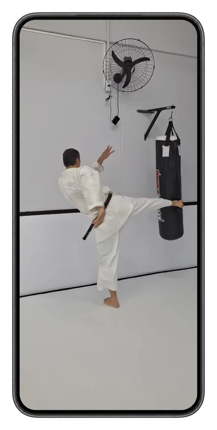 Treino solo aberto no celular